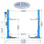 Preview: Twin Busch 2-Säulen-Hebebühne 4.2t – Basic-Line – automatische Entriegelung TW242E